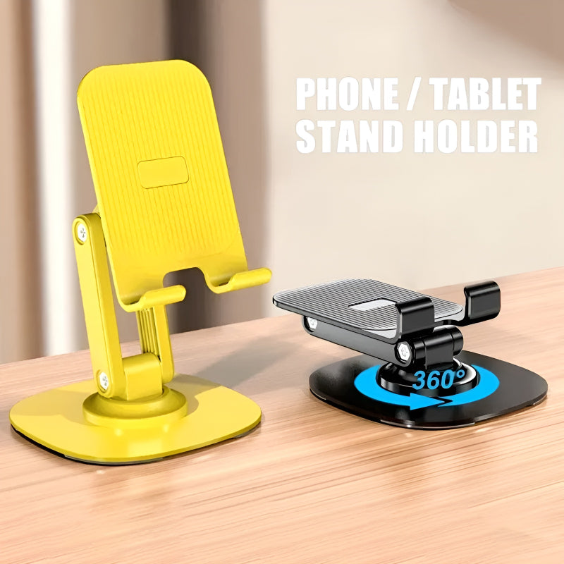 S118 Collapsible Telescopic Phone/Tablet Stand – 360° Rotation