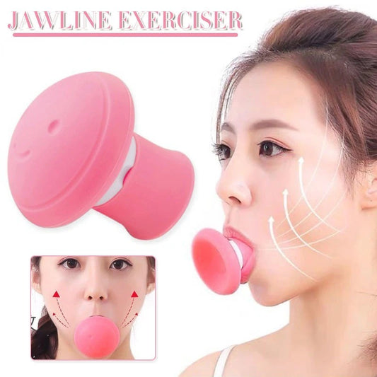 Face Exerciser, Face Trainer Facial Yoga for Skin Tighten Firm Jawline Exerciser Double Chin Breathing Exercise Tool