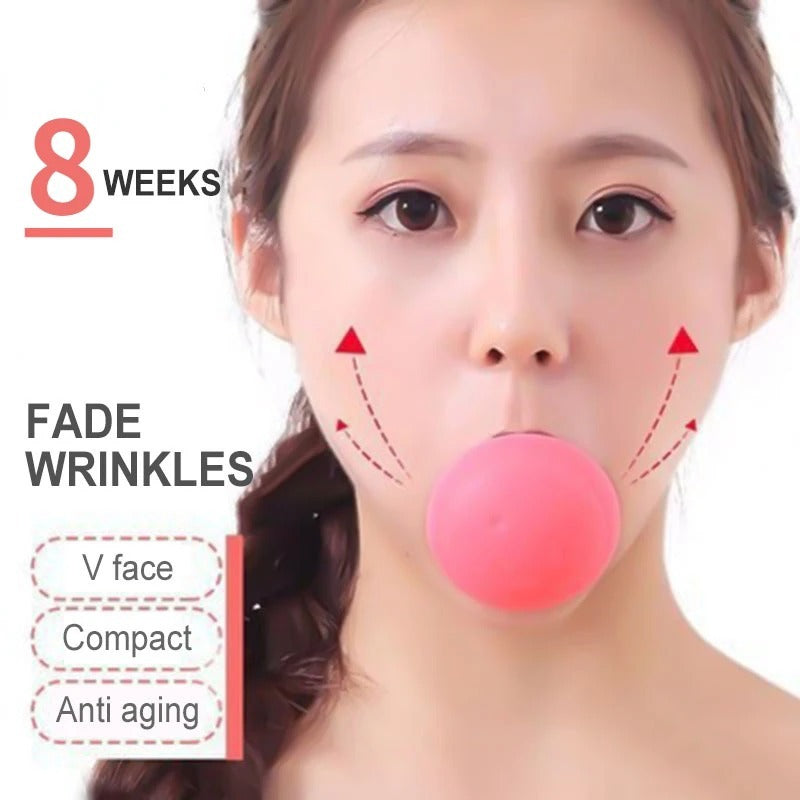 Face Exerciser, Face Trainer Facial Yoga for Skin Tighten Firm Jawline Exerciser Double Chin Breathing Exercise Tool