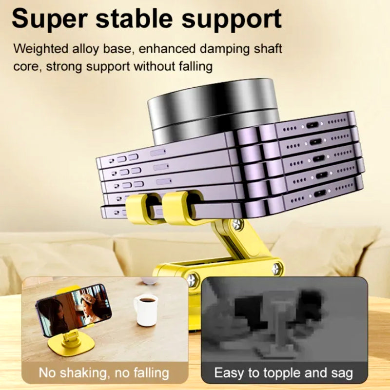 S118 Collapsible Telescopic Phone/Tablet Stand – 360° Rotation