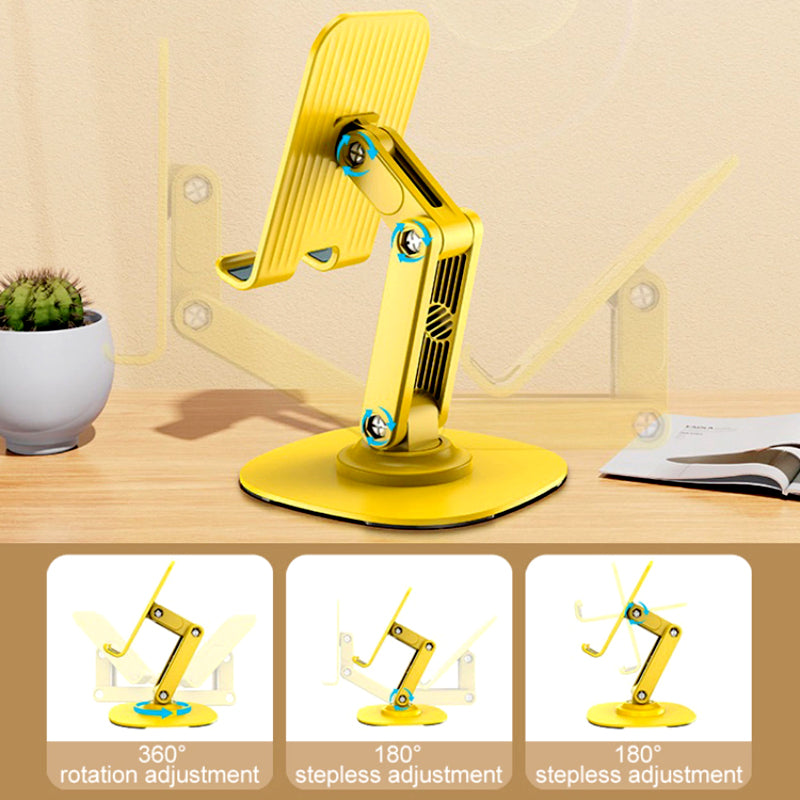 S118 Collapsible Telescopic Phone/Tablet Stand – 360° Rotation