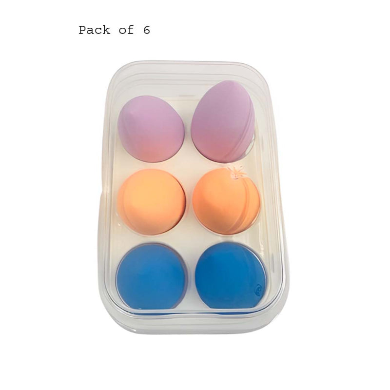 Mini Pack of 6 Beauty Blenders Compact Design for Smooth, Flawless Application