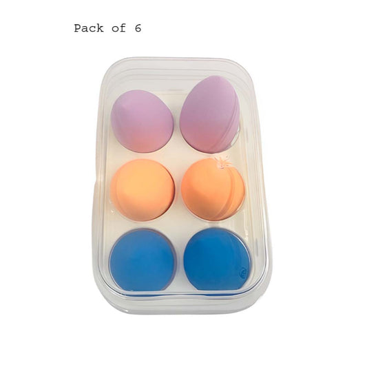 Mini Pack of 6 Beauty Blenders Compact Design for Smooth, Flawless Application