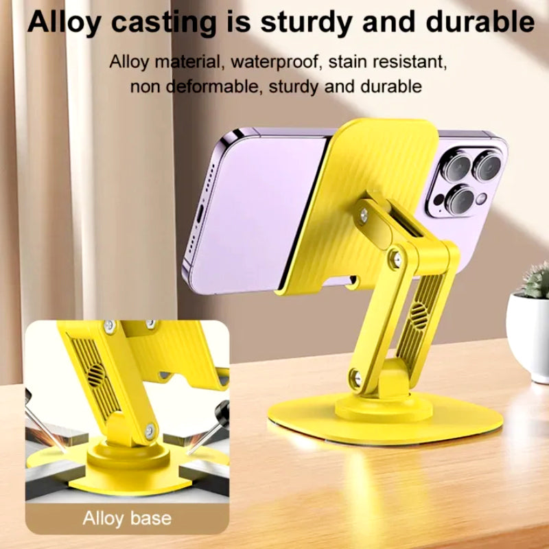 S118 Collapsible Telescopic Phone/Tablet Stand – 360° Rotation